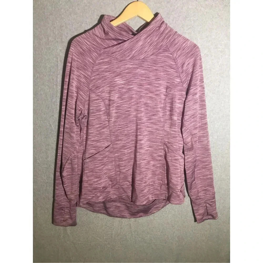 Womens 90 Degrees by Reflex Jacket Athletic High Neck Purple Workout Gym